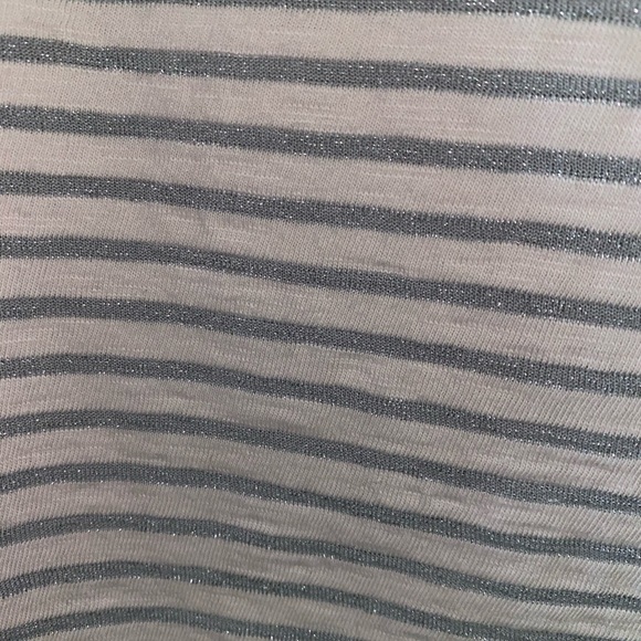 Sparkly striped J Crew long sleeve - Picture 3 of 3